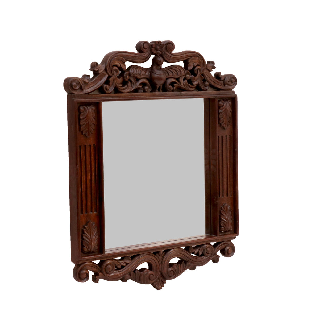 Laila Floral Peacock Wall Mirror — view 3