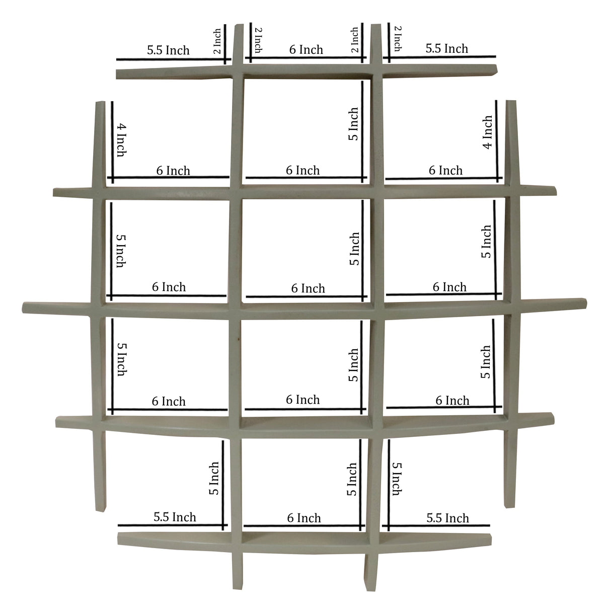 Aurora Solid Wood Wall Shelf — view 2