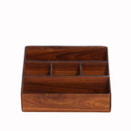 Rhys Solid Wood Inclined Desk Organizer - product image 3