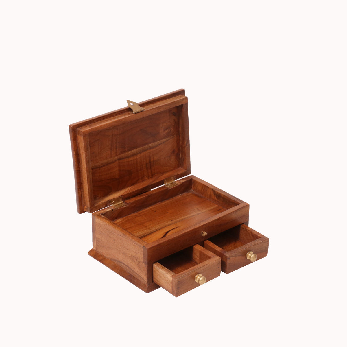 Flora Solid Wood Jewellery Box — view 1