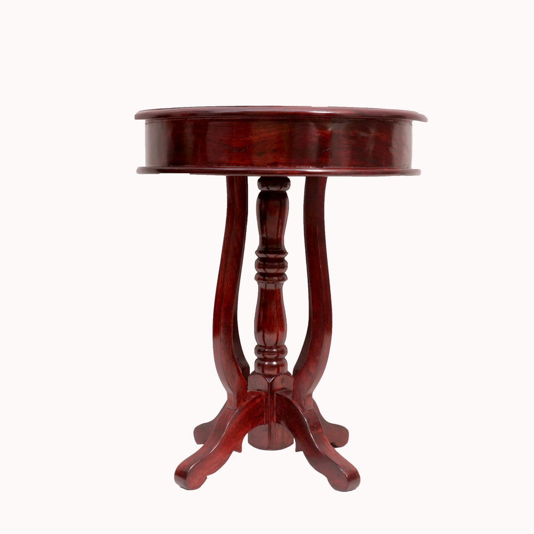 Rich Rounded End Table (Mahogany) End Table