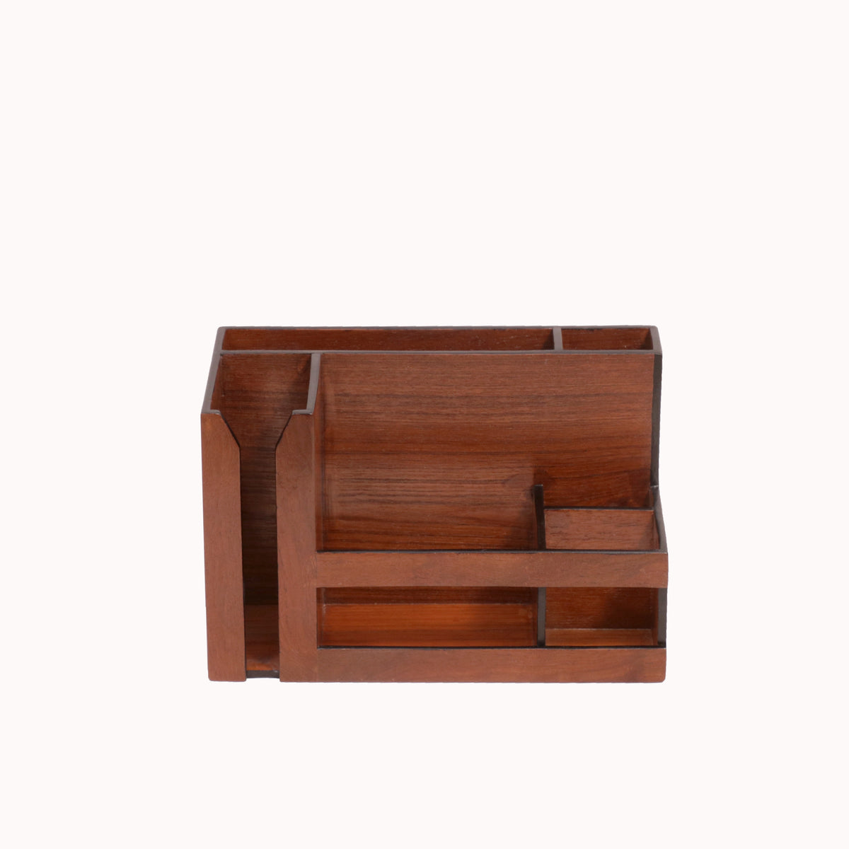 Arden Solid Wood Contoured Desk Organizer - Natural - product image 3
