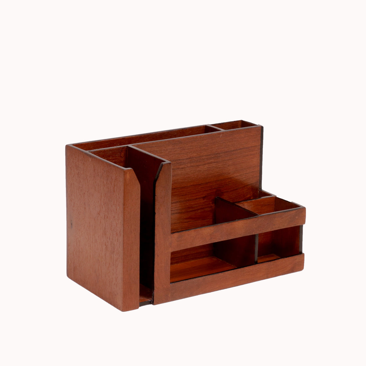 Arden Solid Wood Contoured Desk Organizer - Natural - product image 5