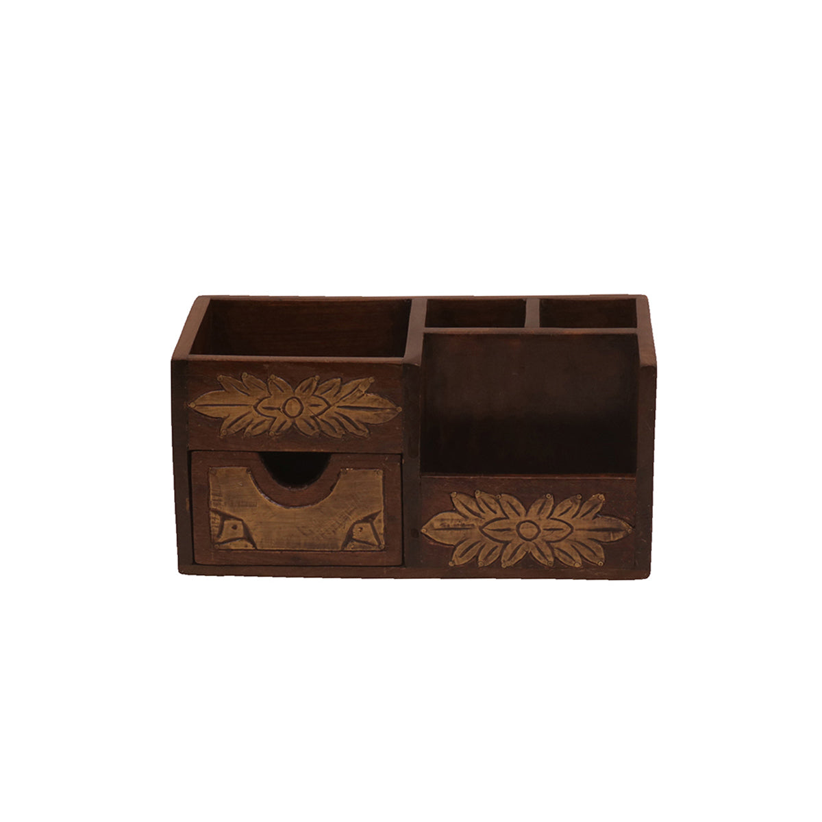 Soren Solid Wood Desktop Organizer - Dark - product image 3