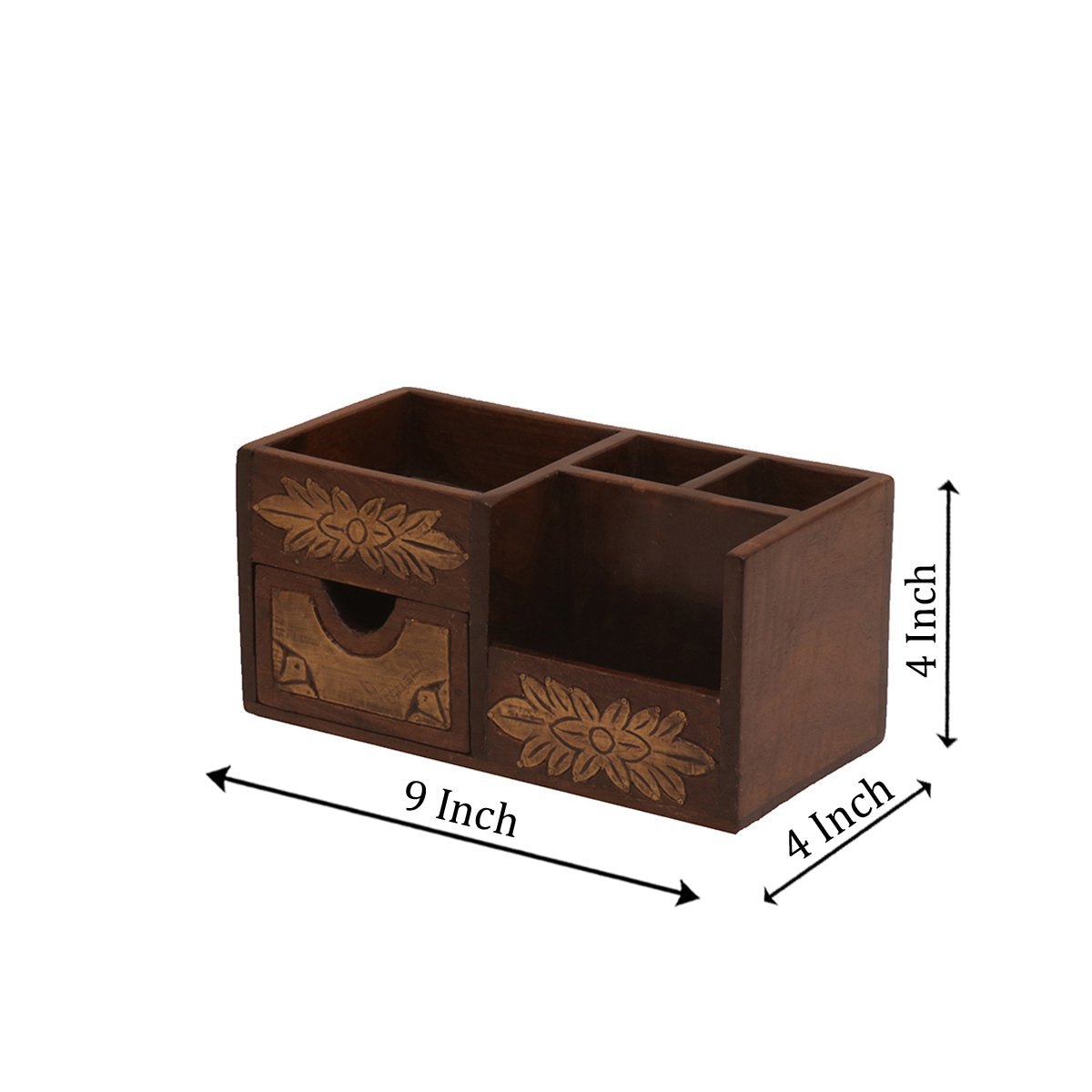 Soren Solid Wood Desktop Organizer - Dark - product image 4