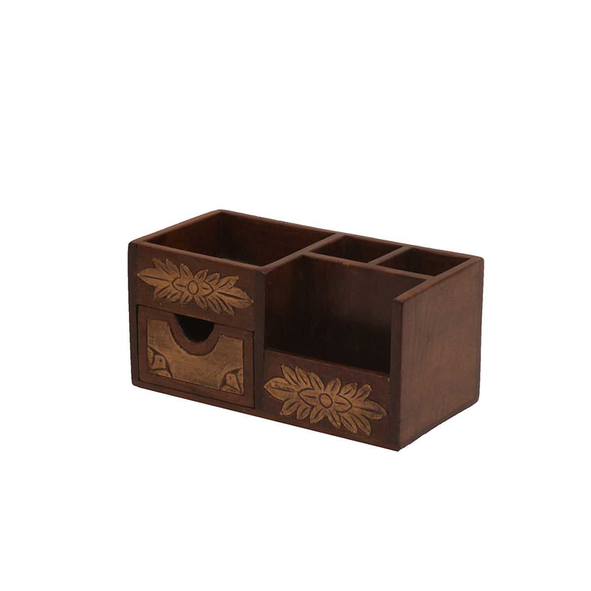 Soren Solid Wood Desktop Organizer - Dark - product image 2