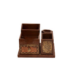 Briar Solid Wood Compact Desk Organizer - Dark - product image 4