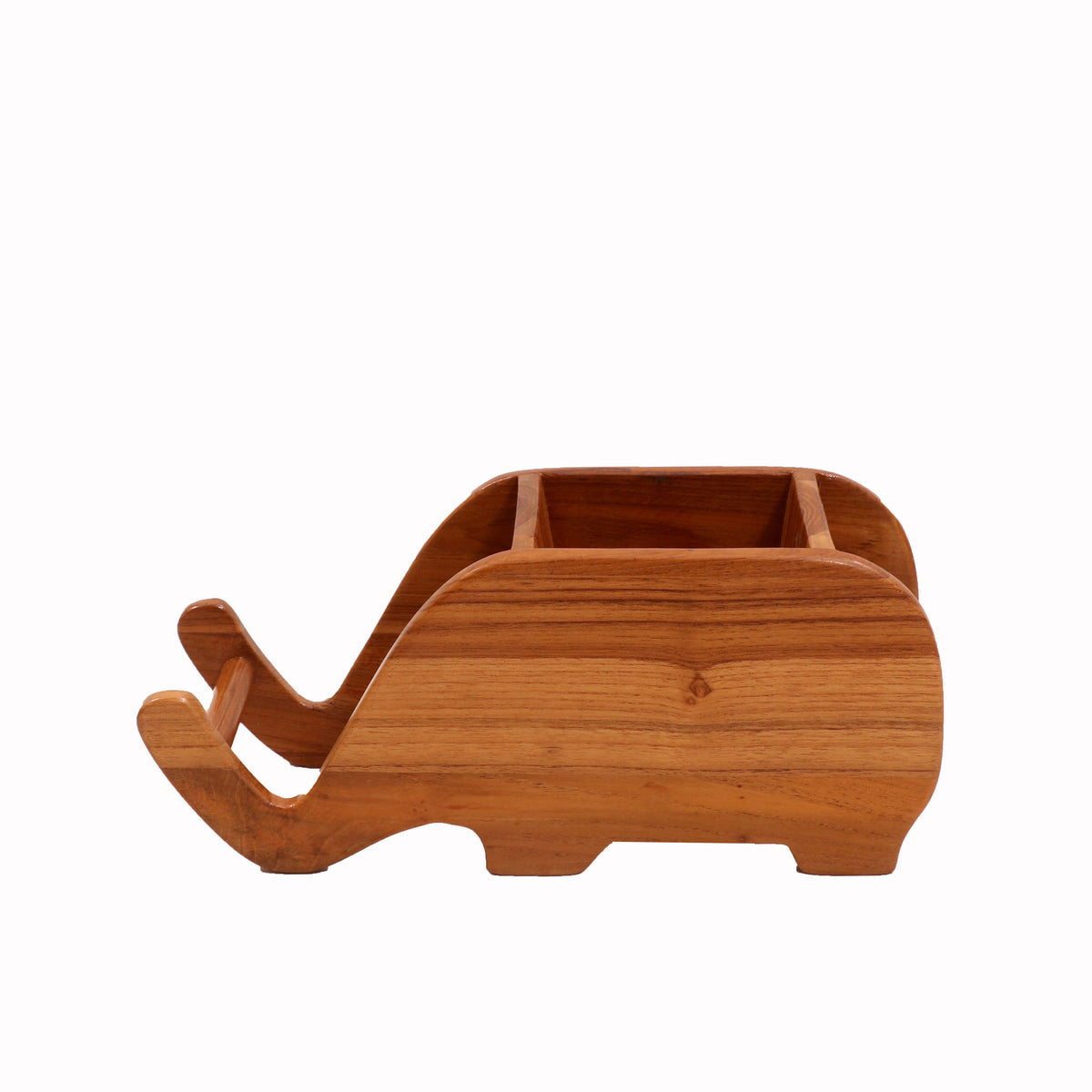 Gaja Solid Wood Elephant Desk Organizer - product image 4