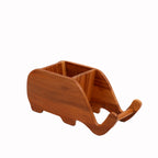 Gaja Solid Wood Elephant Desk Organizer - product image 6