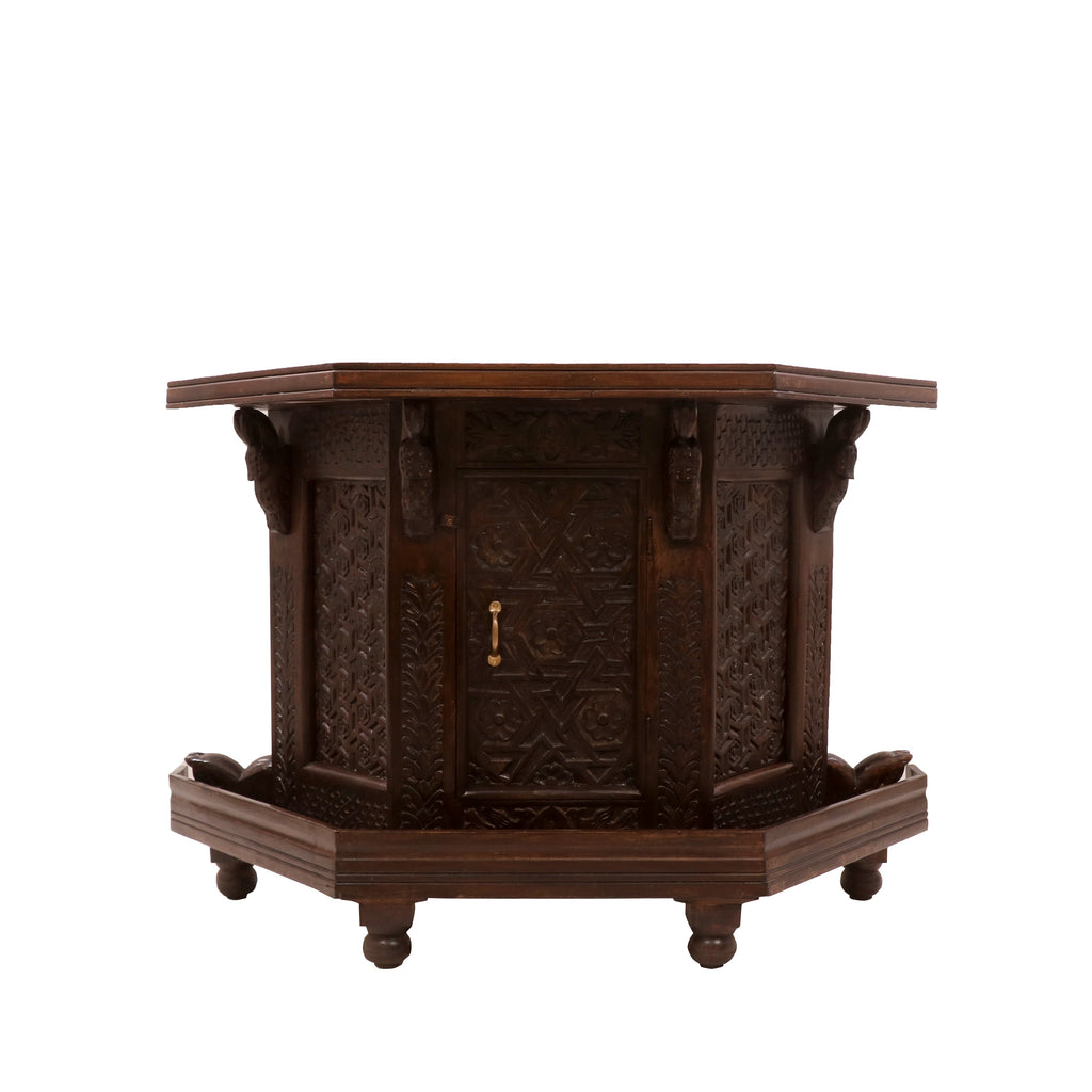 Viola Carved TV Unit — view 2
