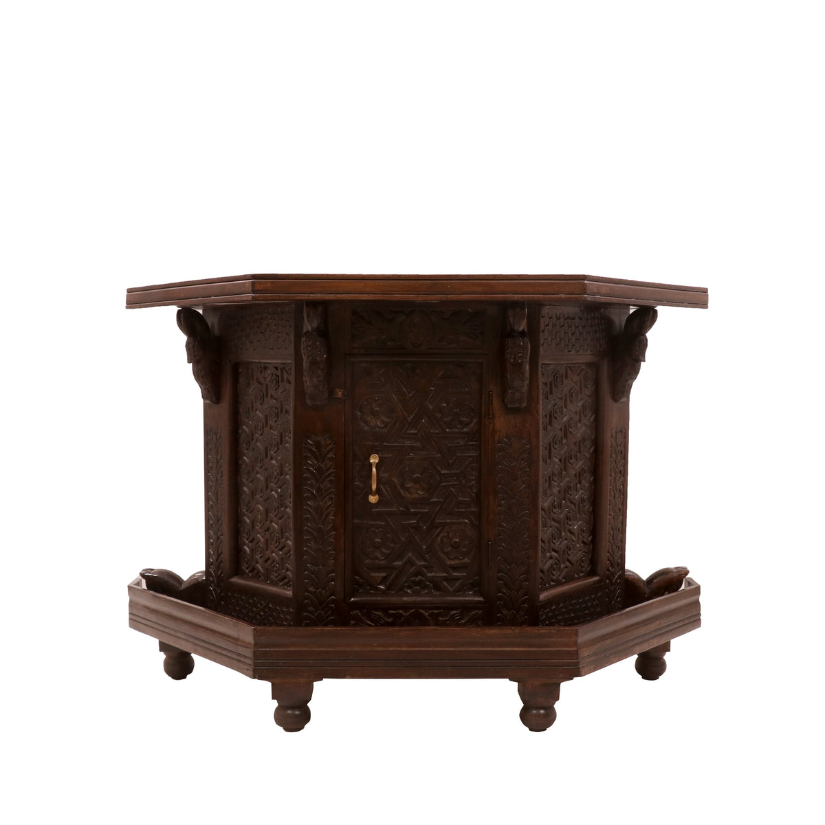 Viola Carved TV Unit — view 2