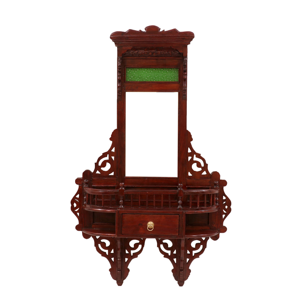 Ilana Carved Vintage Wall Mirror — view 3