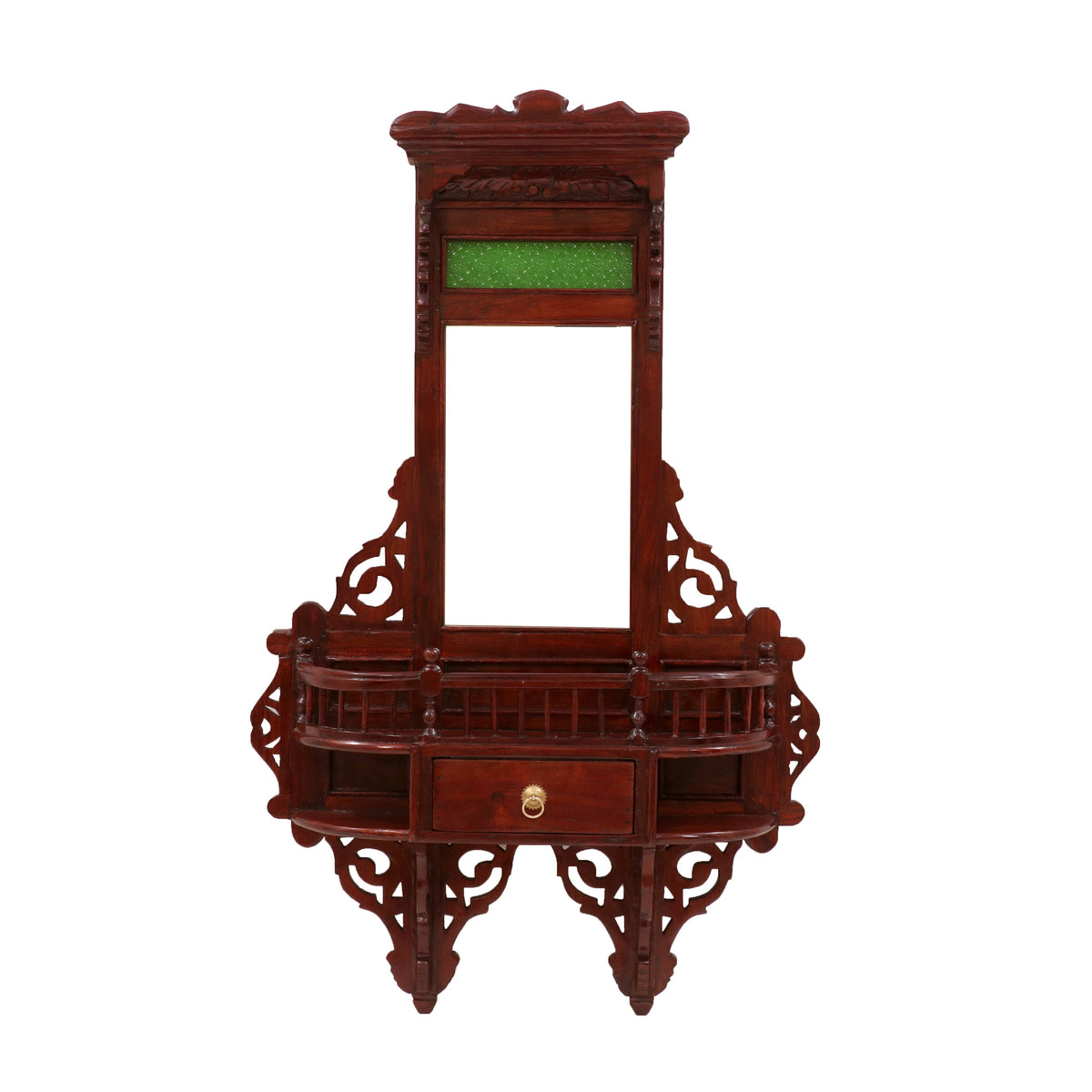 Ilana Carved Vintage Wall Mirror — view 3