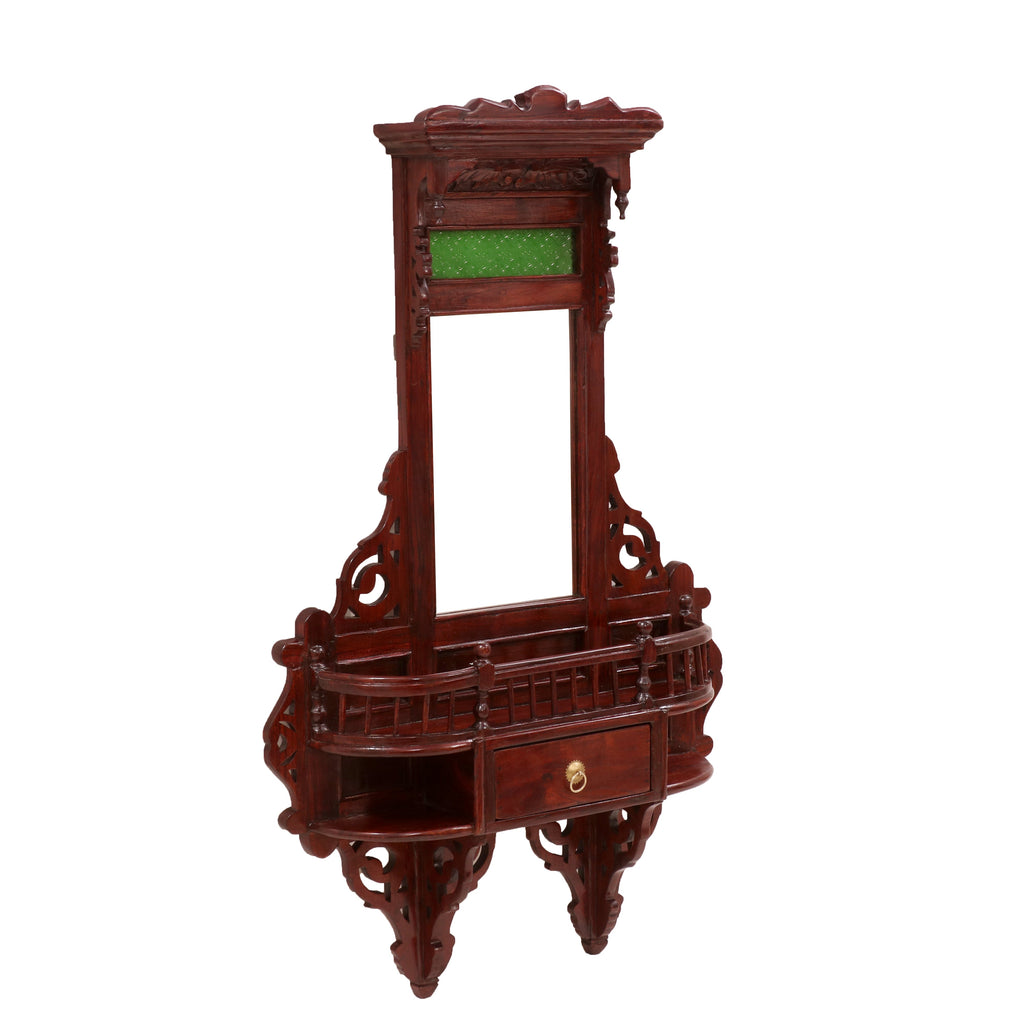 Ilana Carved Vintage Wall Mirror — view 2