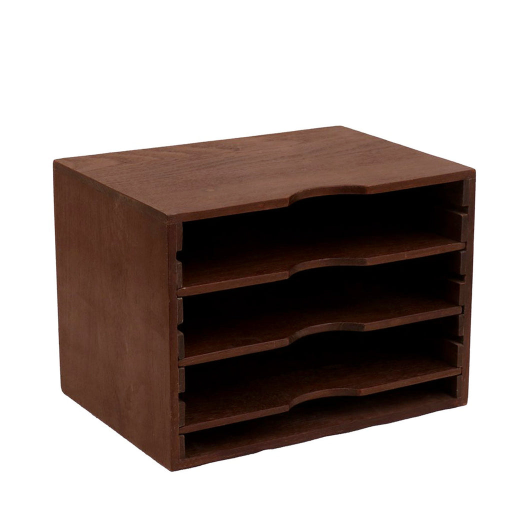 Ledger Solid Wood Horizontal Paper Rack - Dark - product image 4