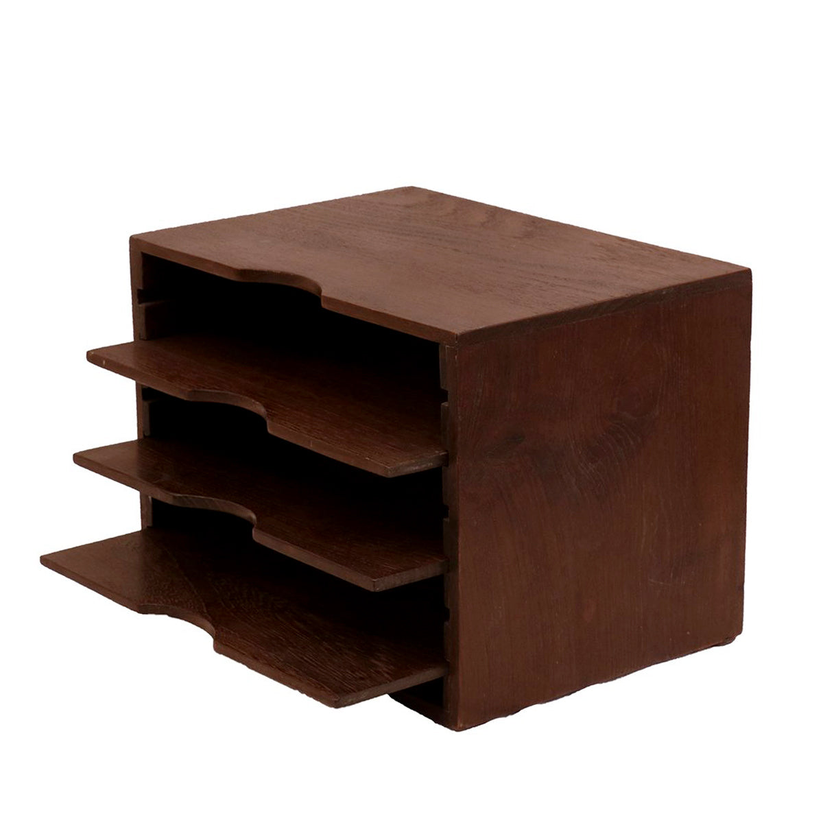 Ledger Solid Wood Horizontal Paper Rack - Dark - product image 3