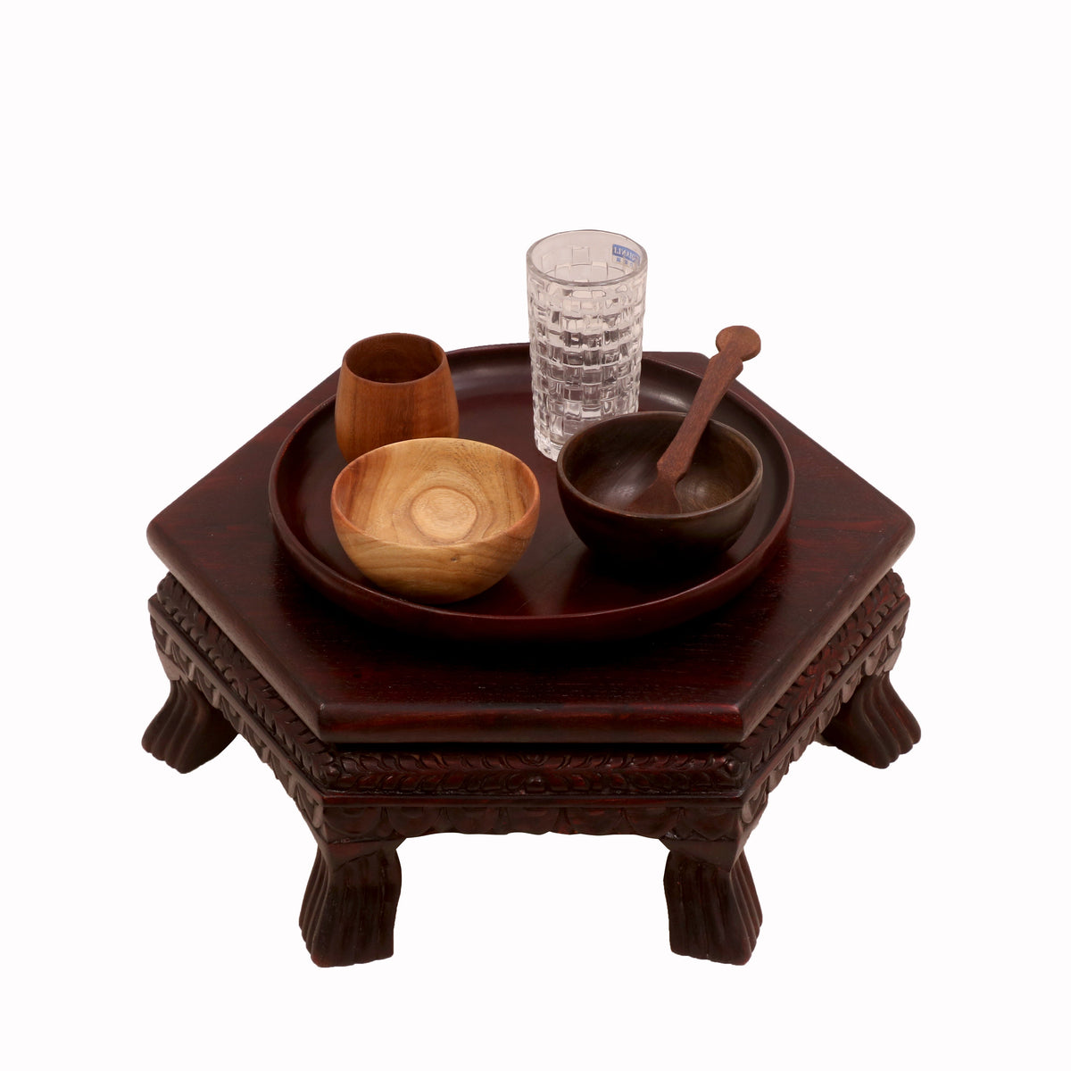 Naia Carved Bajot Table — view 1