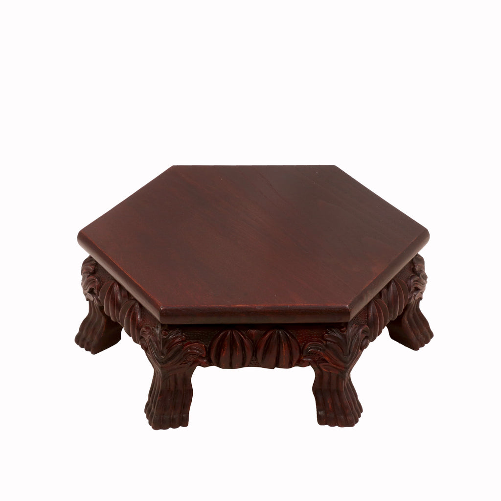 Mirabel Solid Wood Bajot Table — view 2