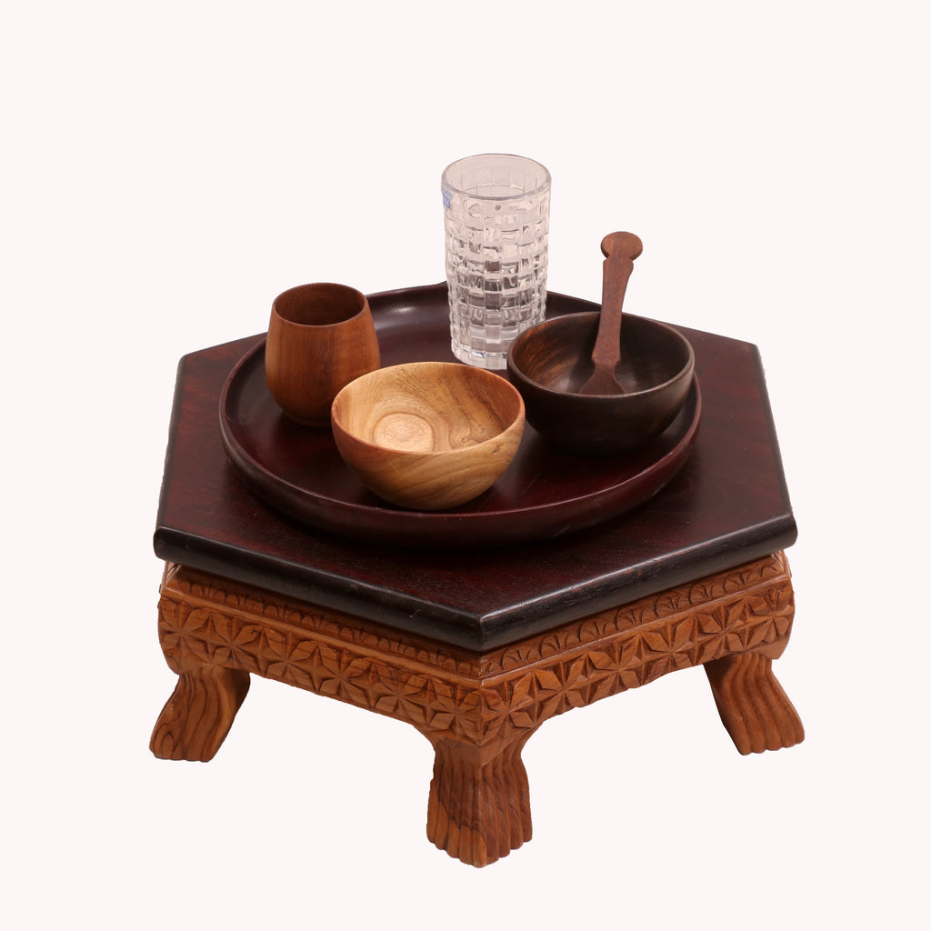 Alora Solid Wood Bajot Table — view 1