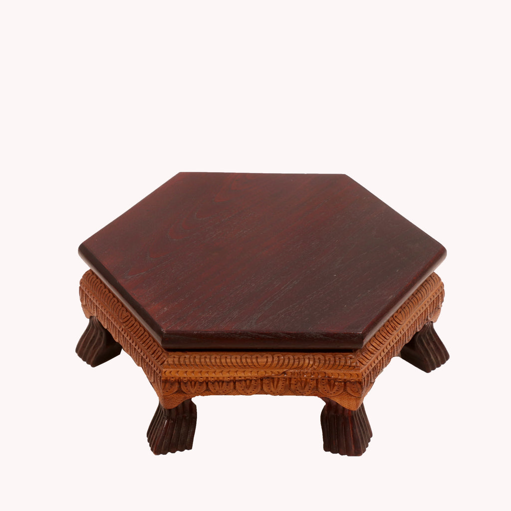 Romy Hexagonal Leaf Bajot Table — view 3