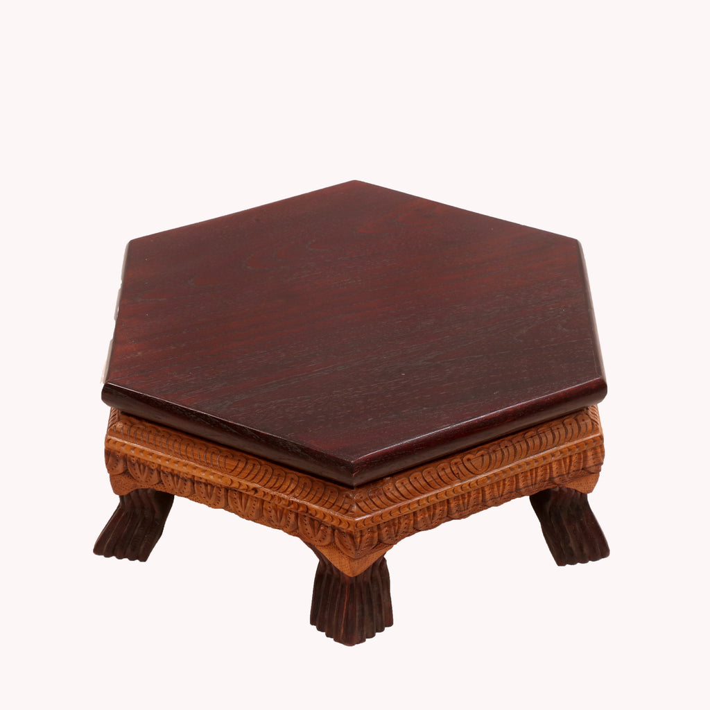 Romy Hexagonal Leaf Bajot Table — view 2