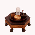 Romy Hexagonal Leaf Bajot Table — view 1