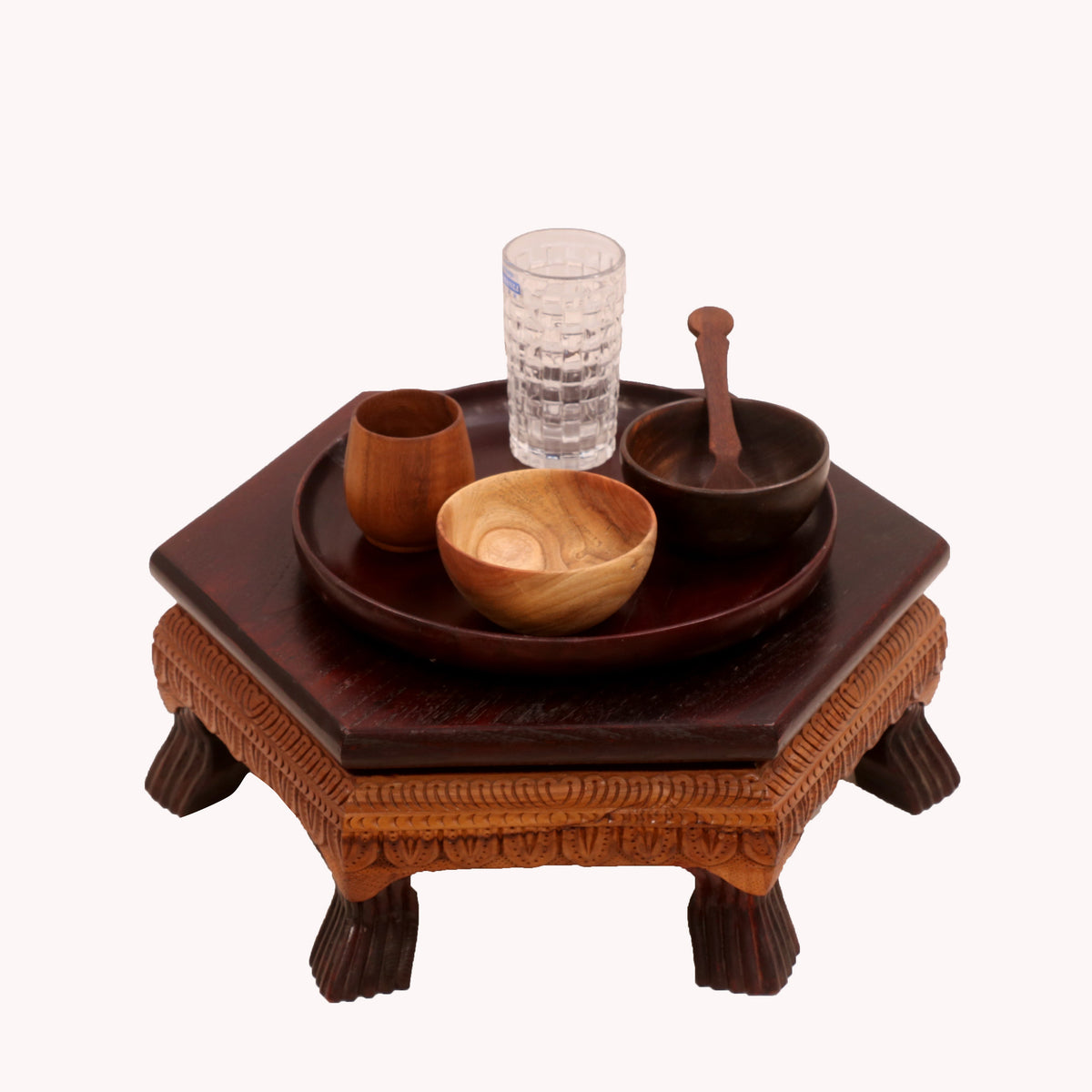 Romy Hexagonal Leaf Bajot Table — view 1