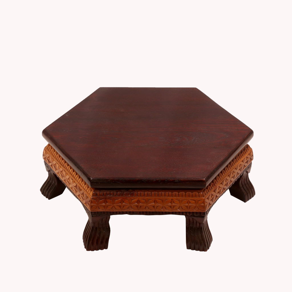 Rowan Floral Hexagonal Bajot Table — view 2