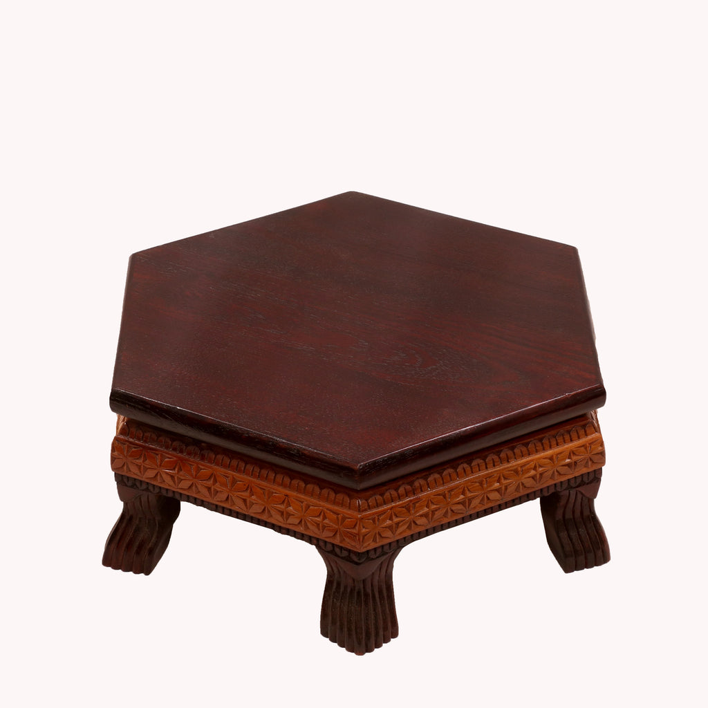 Rowan Floral Hexagonal Bajot Table — view 4