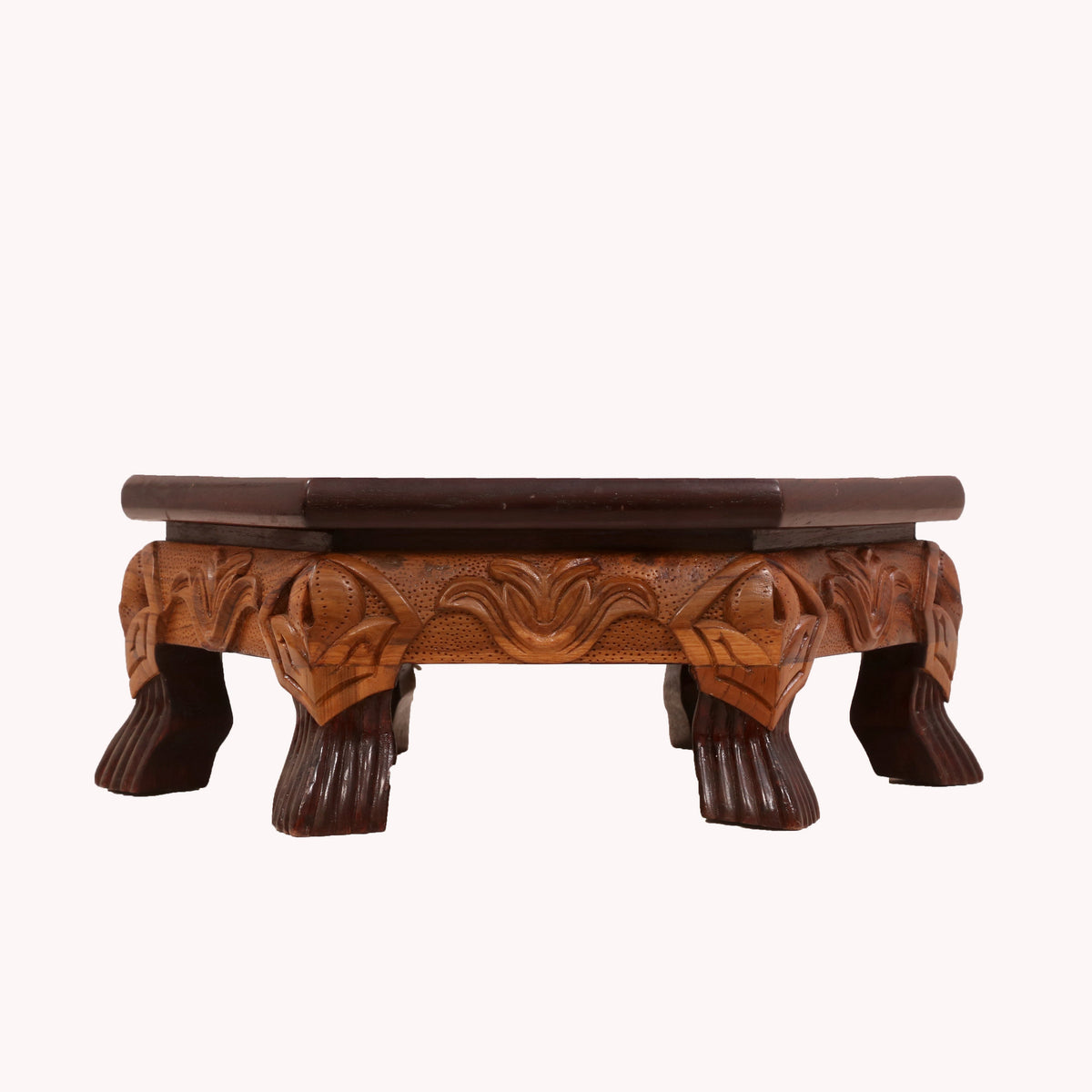 Alma Hexagonal Rustic Bajot Table — view 3