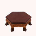 Alma Hexagonal Rustic Bajot Table — view 2