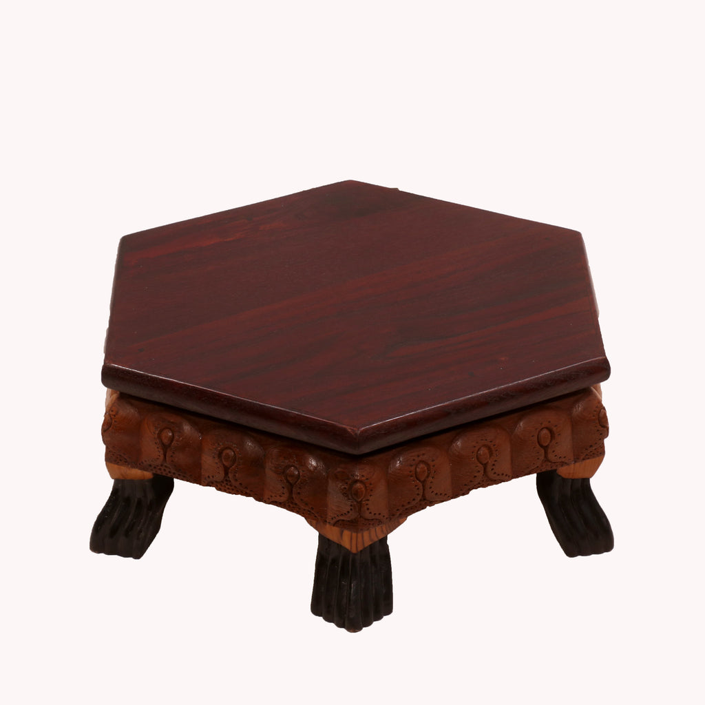 Riva Floral Hexagonal Bajot Table — view 4