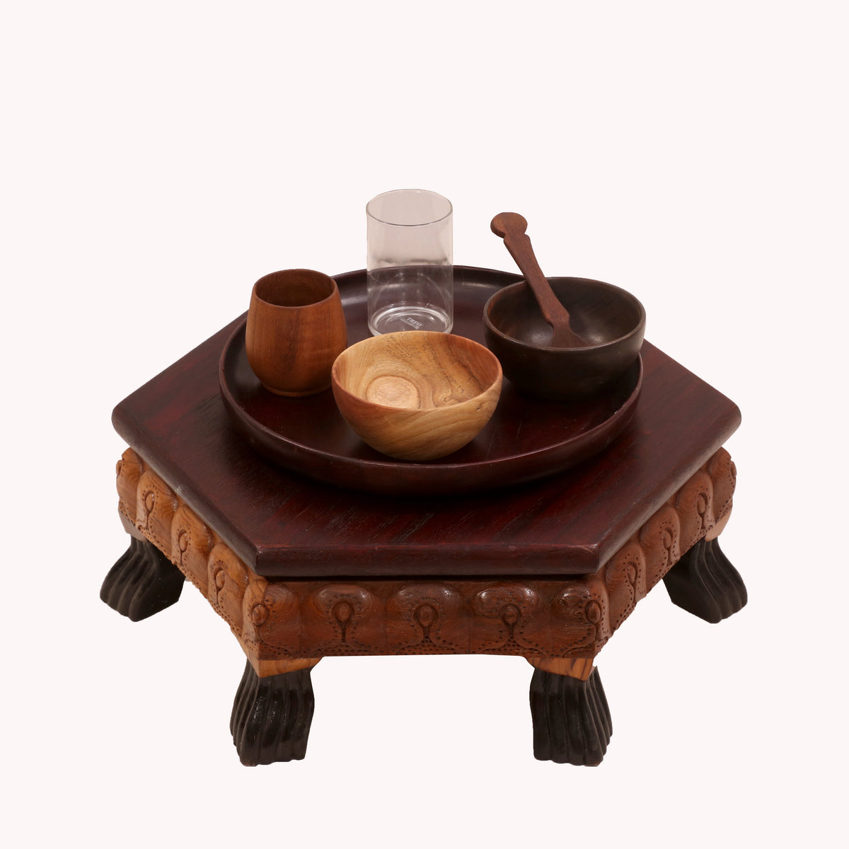 Riva Floral Hexagonal Bajot Table — view 1