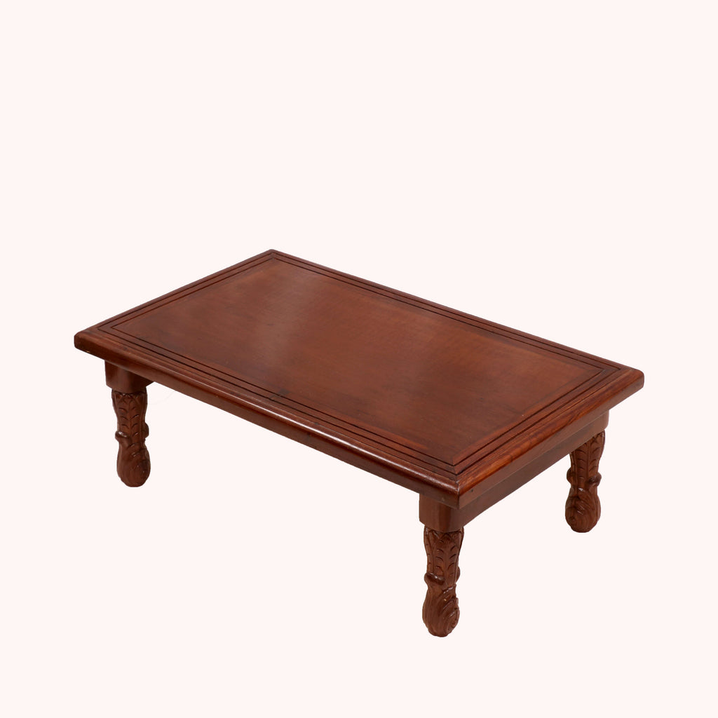 Liora Carved Folding Bajot Table — view 1