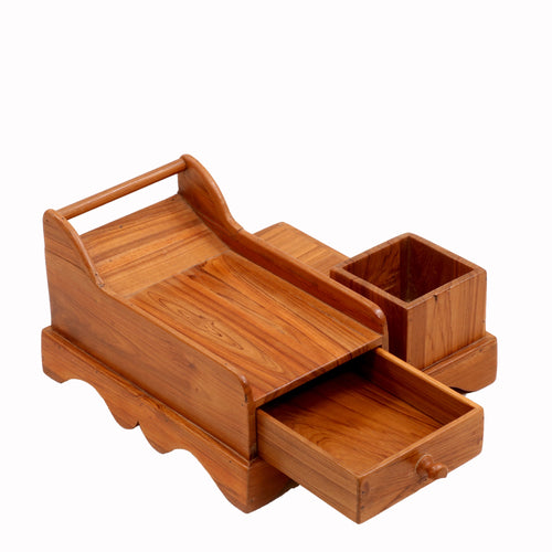 Chester Solid Wood Desktop Organizer - product image 1