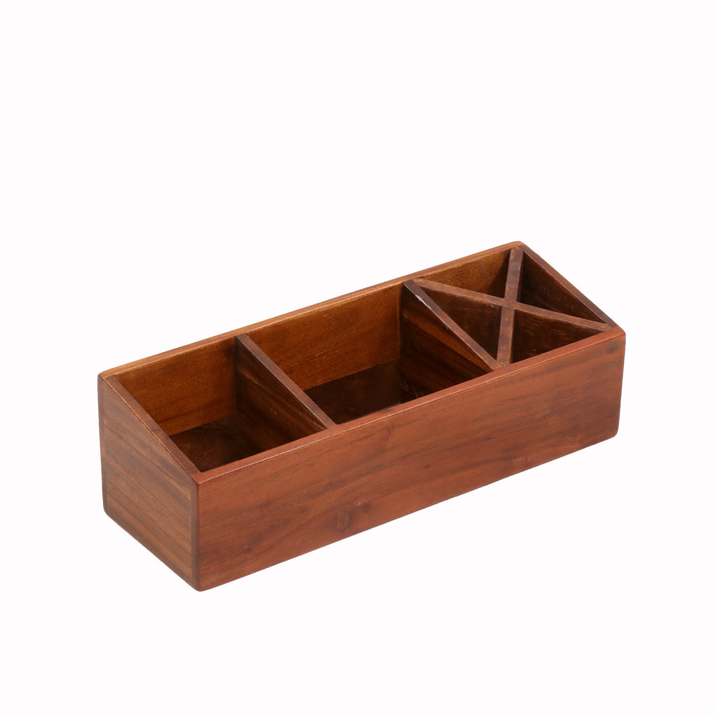 Rowan Solid Wood Long Desk Organizer - product image 4