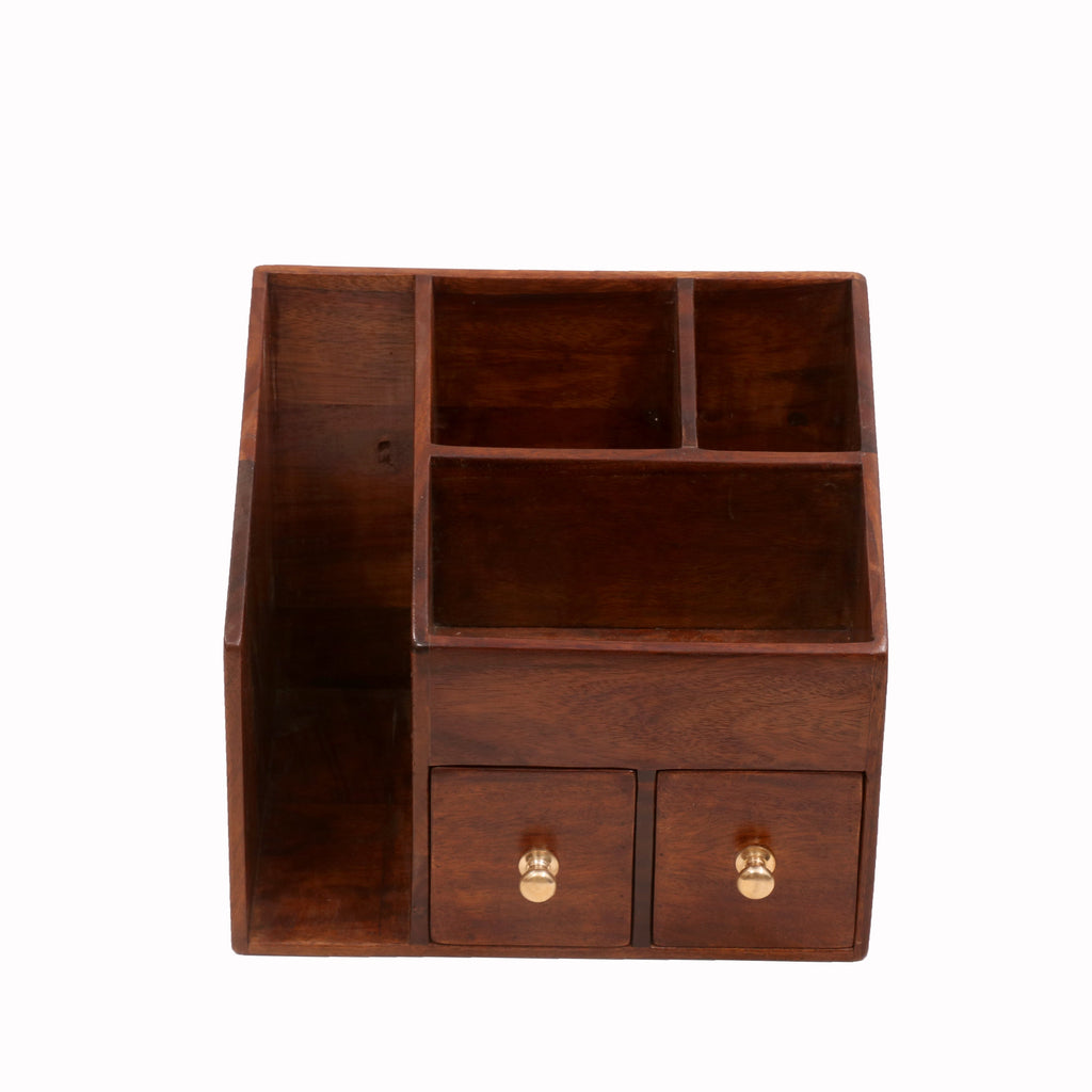 Ansel Solid Wood Desk Organizer - Dark - product image 5