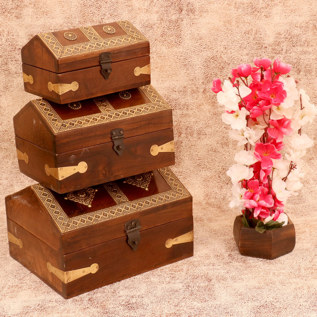 Saffron Rustic Storage Box — view 1