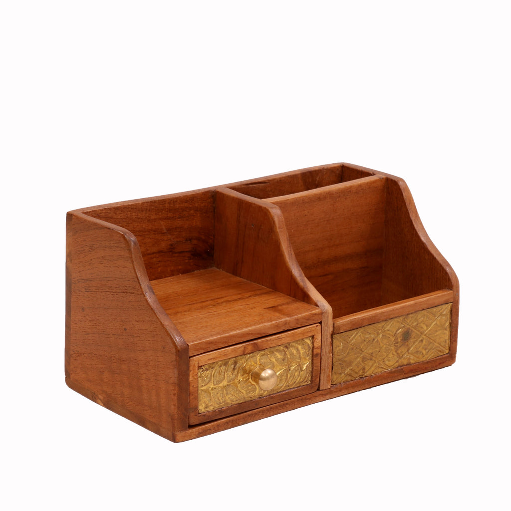 Kellan Solid Wood 4 Section Pen Holder - product image 3