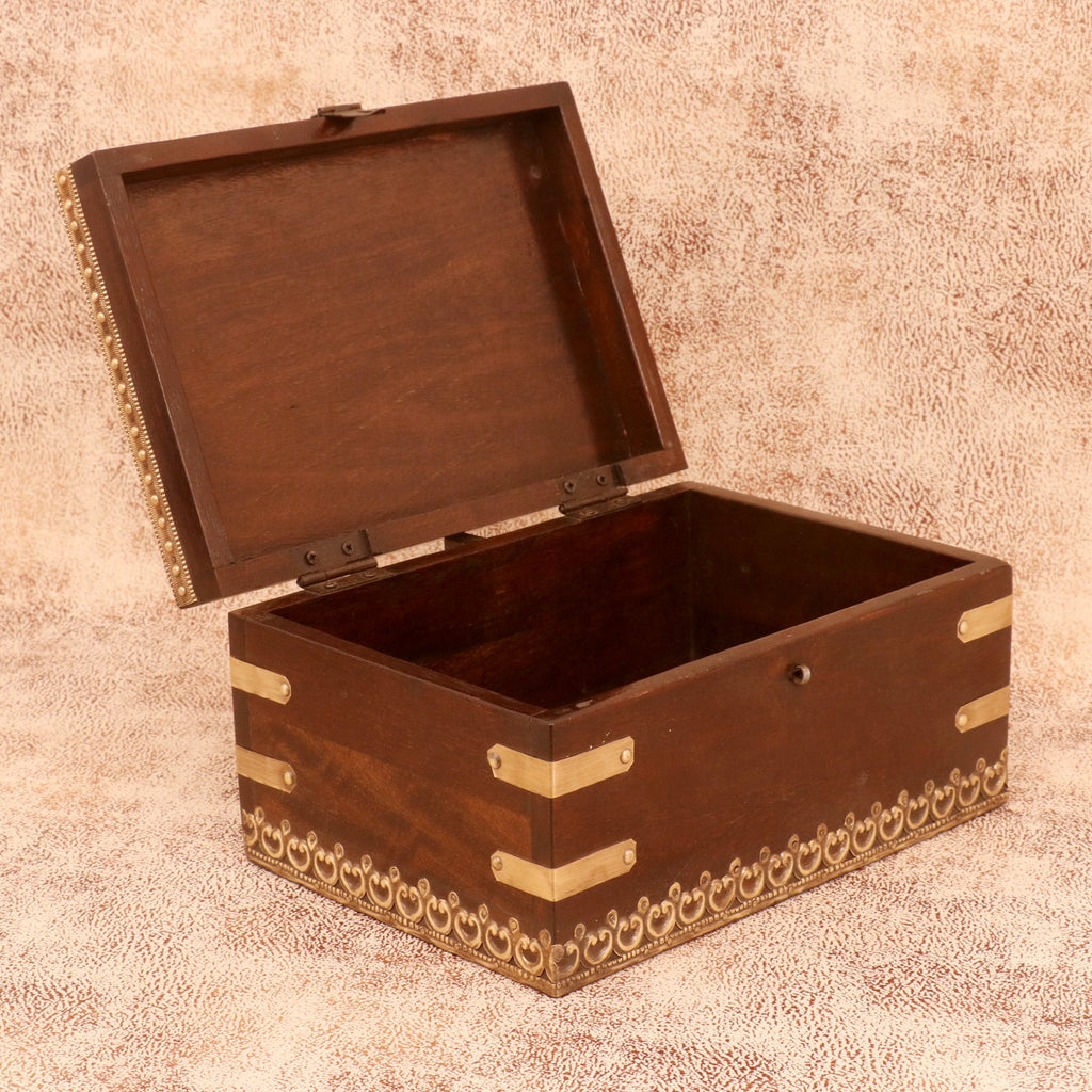 Sable Solid Wood Storage Box — view 6