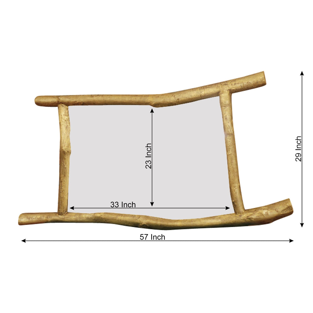 Phoebe Solid Wood Wall Mirror — view 2