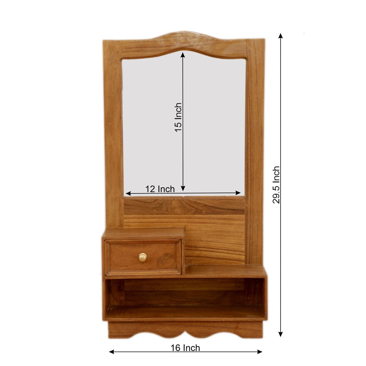 Pearl Solid Wood Wall Mirror — view 4