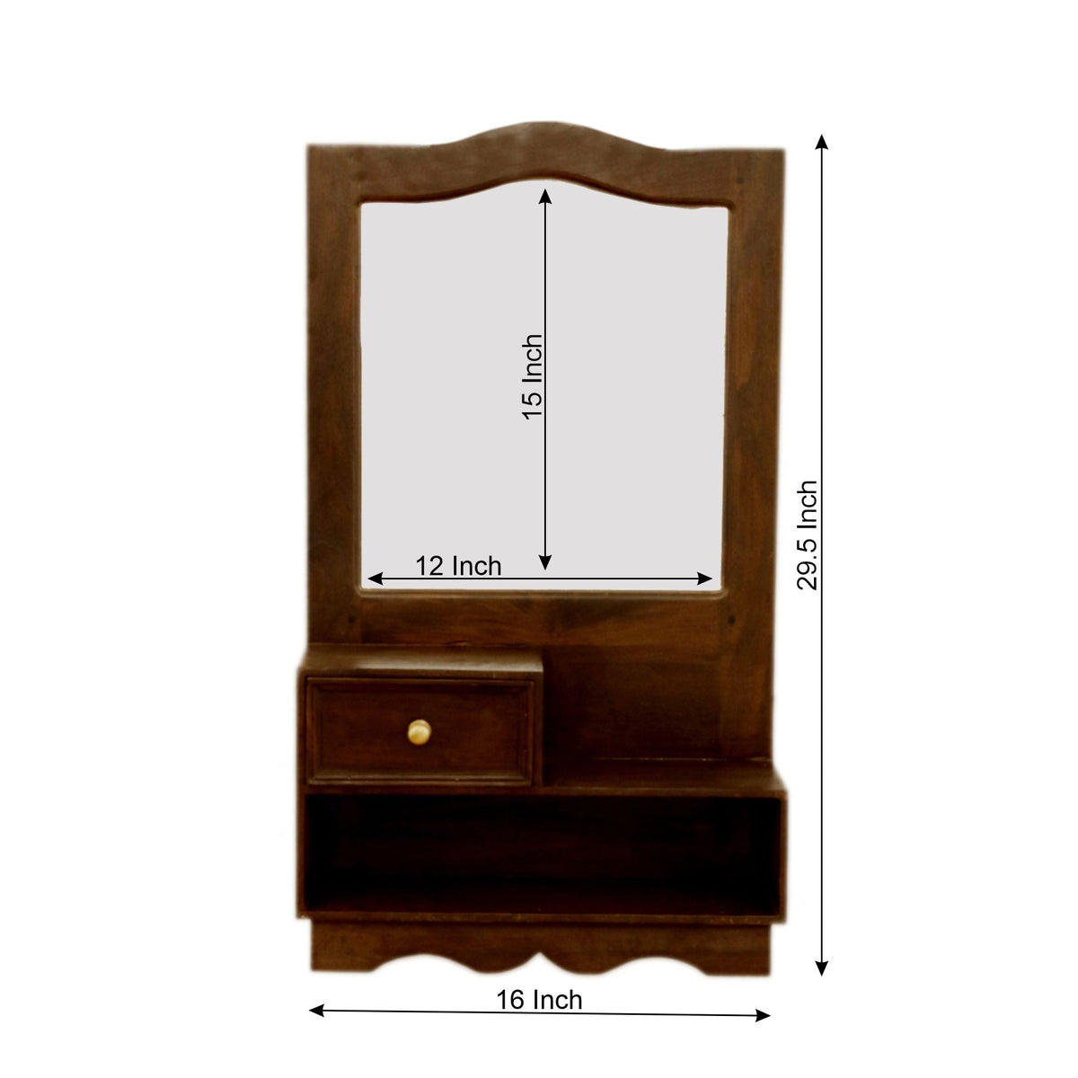 Ottilie Solid Wood Wall Mirror — view 4
