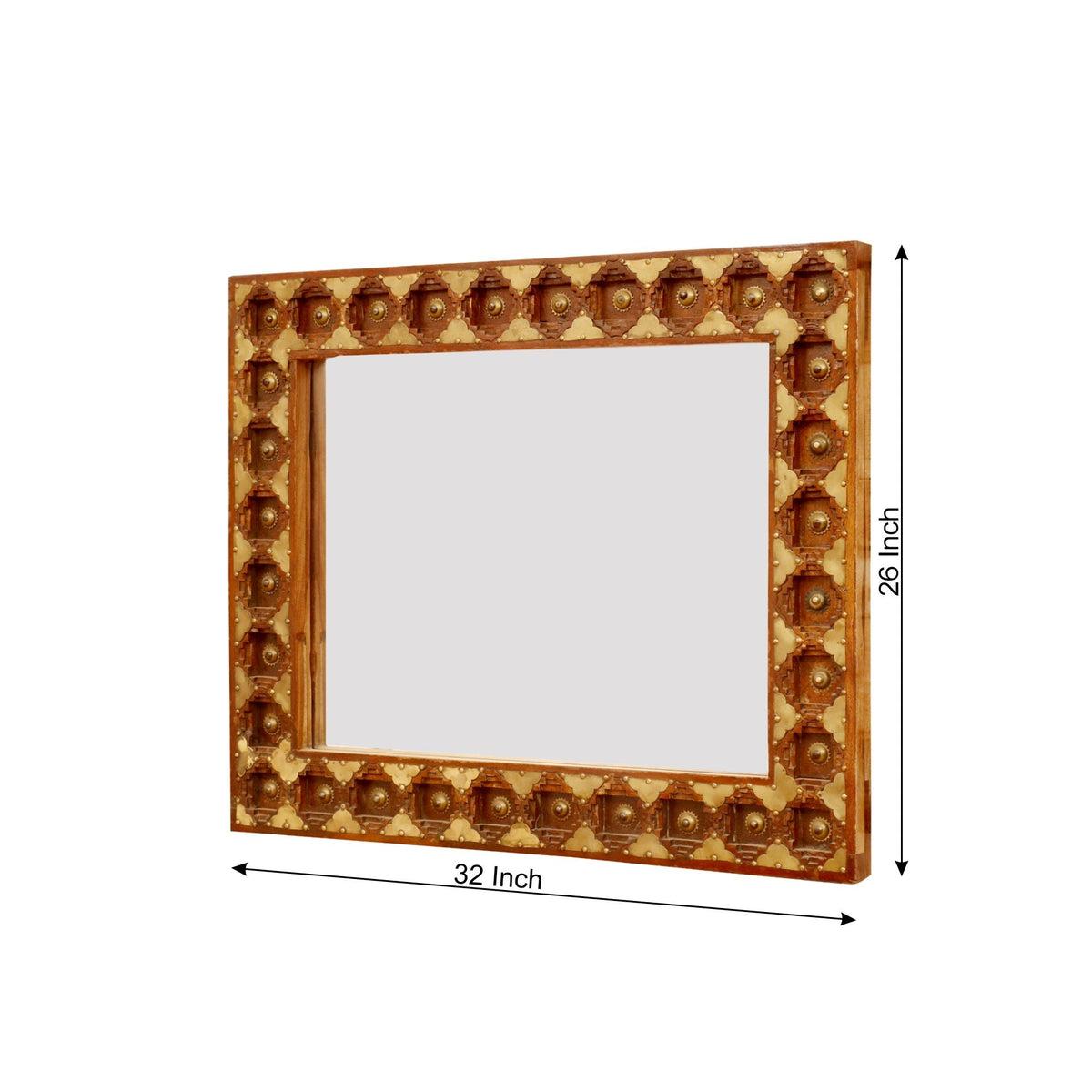 Oona Solid Wood Wall Mirror — view 3