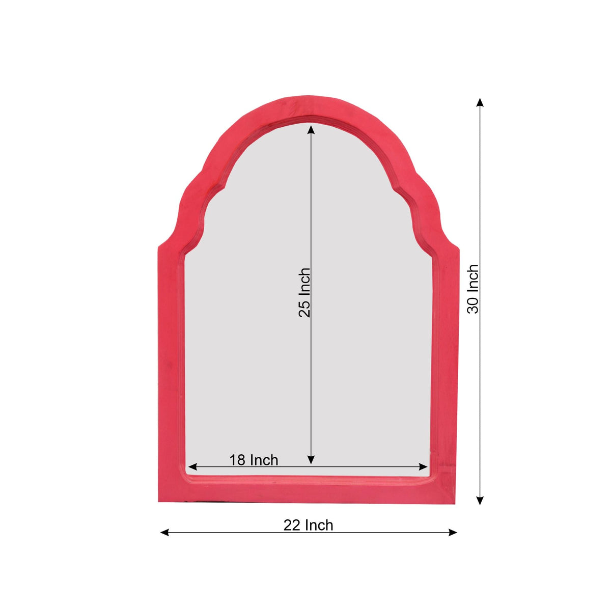 Noelle Solid Wood Wall Mirror — view 3