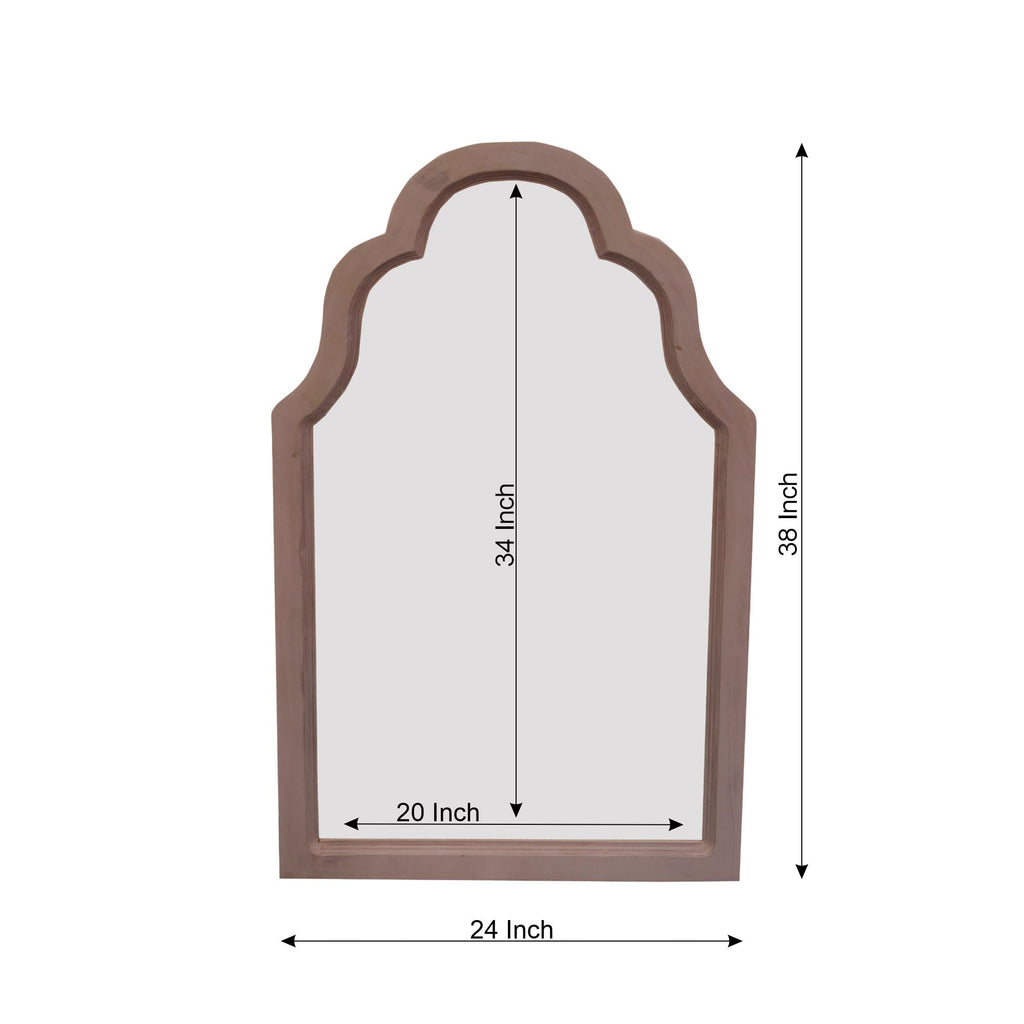 Nerina Solid Wood Wall Mirror — view 3