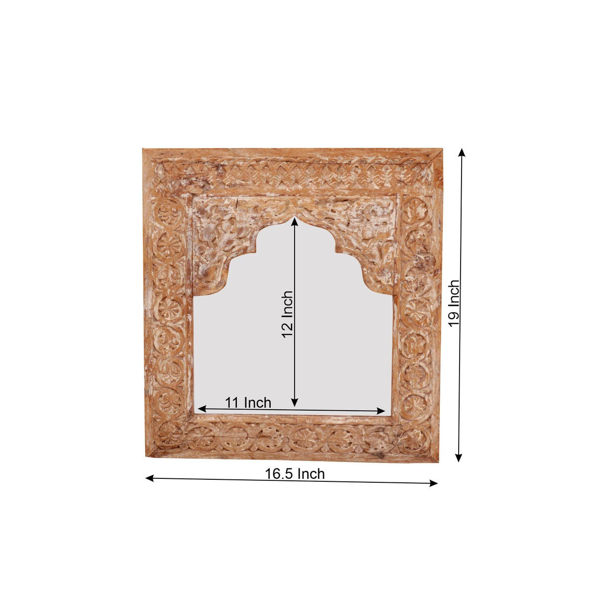 Merle Solid Wood Wall Mirror — view 3
