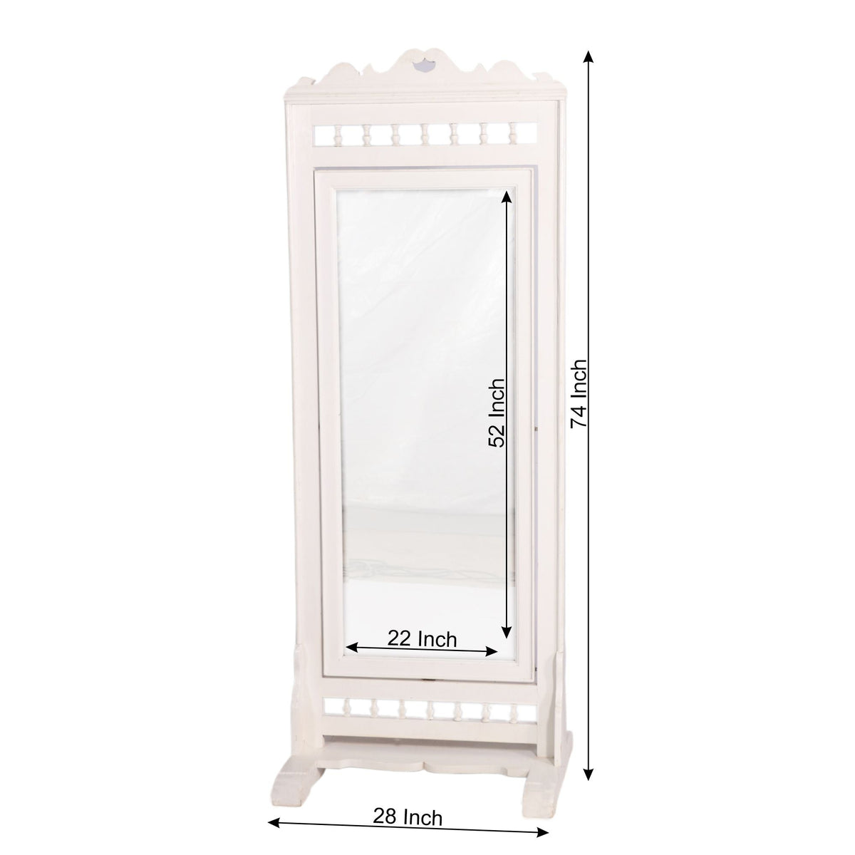 Melina Solid Wood Wall Mirror — view 3