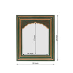 Matilda Green Gold Wall Mirror — view 3