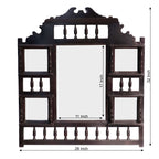 Malva Geometric Carved Wall Mirror — view 3